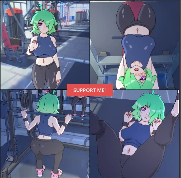 anime, ass focus, ass grab