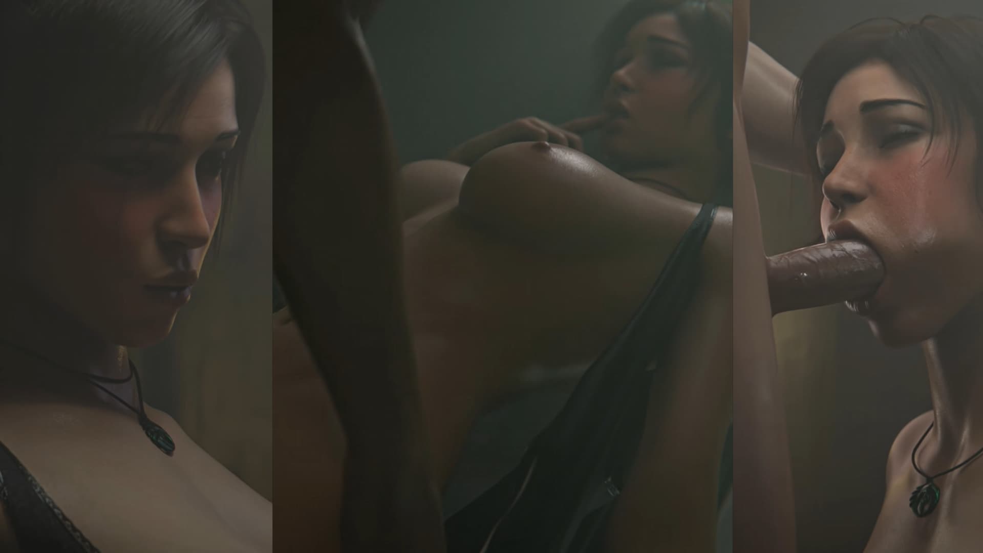 [4K] Lara Torn Top Ripped Open for Deepthroat & Standing Fuck 💦🍒 [Visualoos]