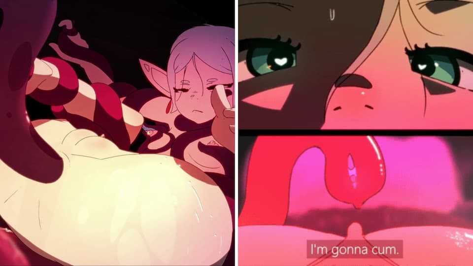 Frieren Overwhelmed by Tentacle Illusion – Rough Multi-Penetration & Cum Inflation 🐙💦 [Gaspr](RUS/ENG)